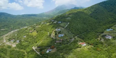 Aerial shot Montserrat