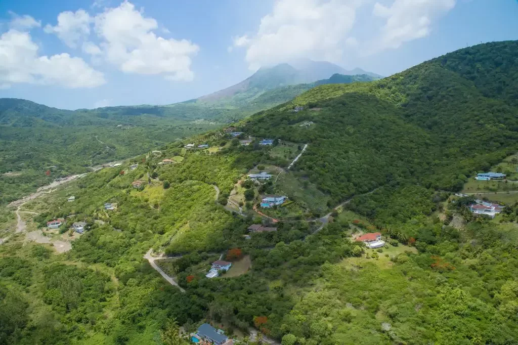 Aerial shot Montserrat